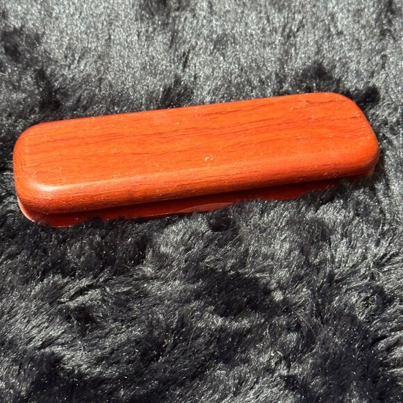 Luxury Red Wood Ballpoint Pen Set With Matching Wooden Case - Picture 5 of 6